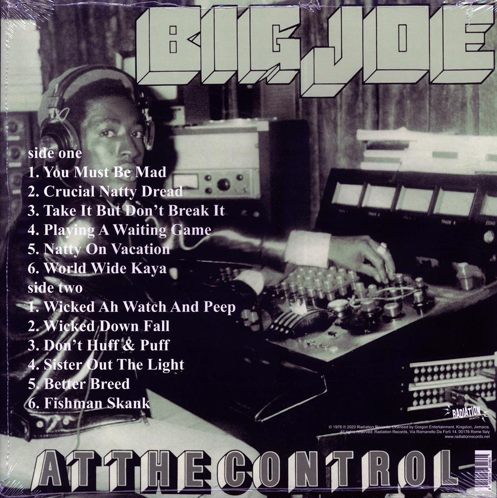 Big Joe - At The Control vinyl LP back cover