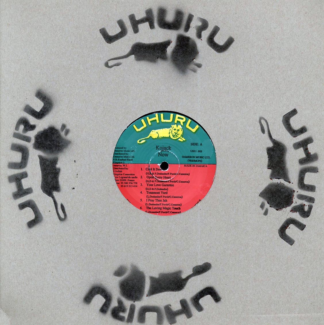 Kojak - Now vinyl LP front cover