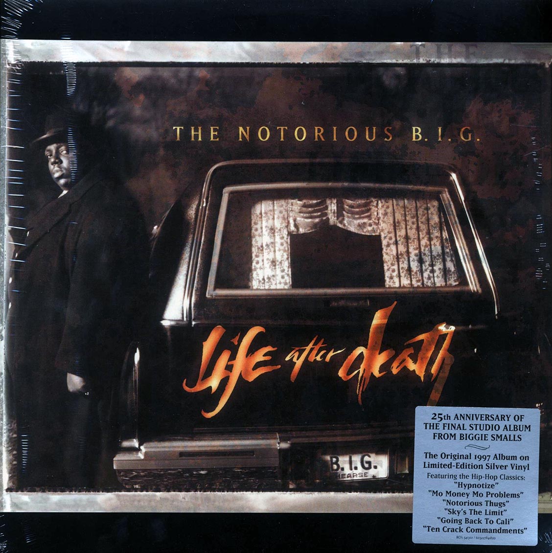 The Notorious BIG - Life After Death (25th Anniv. Ed.) (3xLP) (silver vinyl) vinyl LP front cover