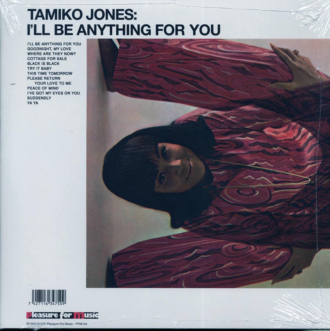 Tamiko Jones - I'll Be Anything For You vinyl LP back cover