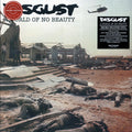 Disgust - A World Of No Beauty + Thrown Into Oblivion (ltd. ed.) (2xLP) (clear/black splatter vinyl) vinyl LP front cover