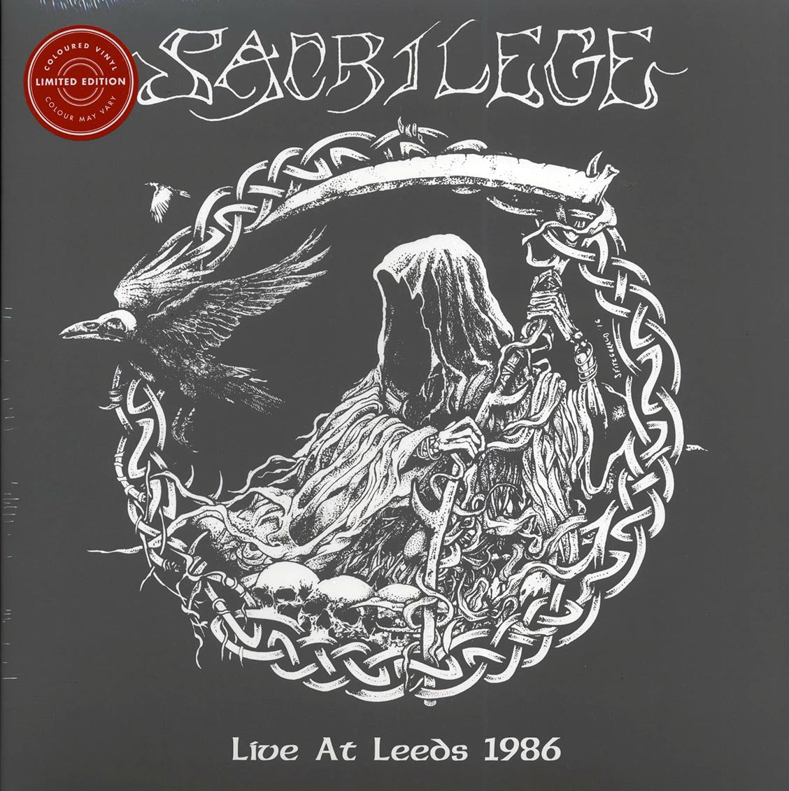 Sacrilege - Live At Leeds 1986 (ltd. ed.) (splatter vinyl) vinyl LP front cover