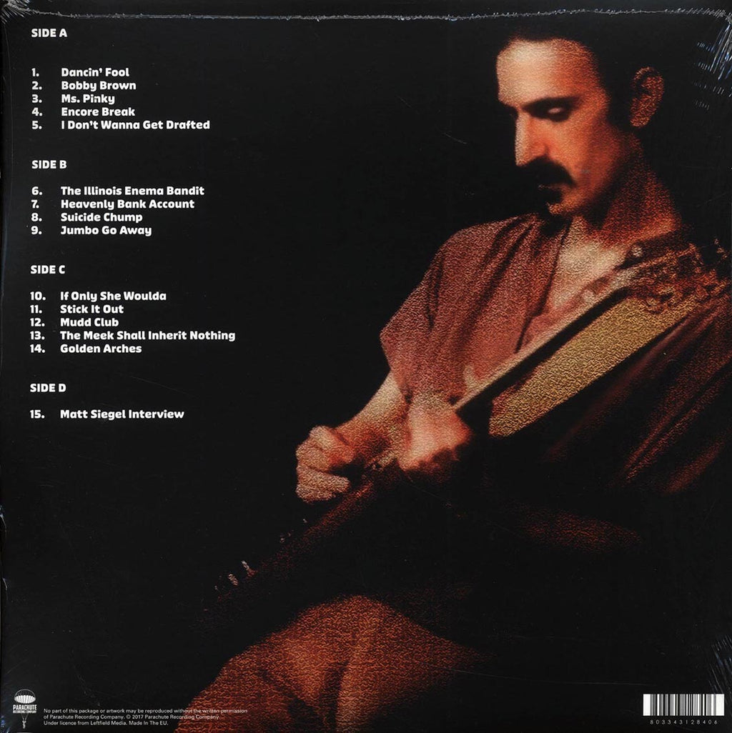 Frank Zappa - Dutch Courage Volume 2 (2xLP) vinyl LP back cover