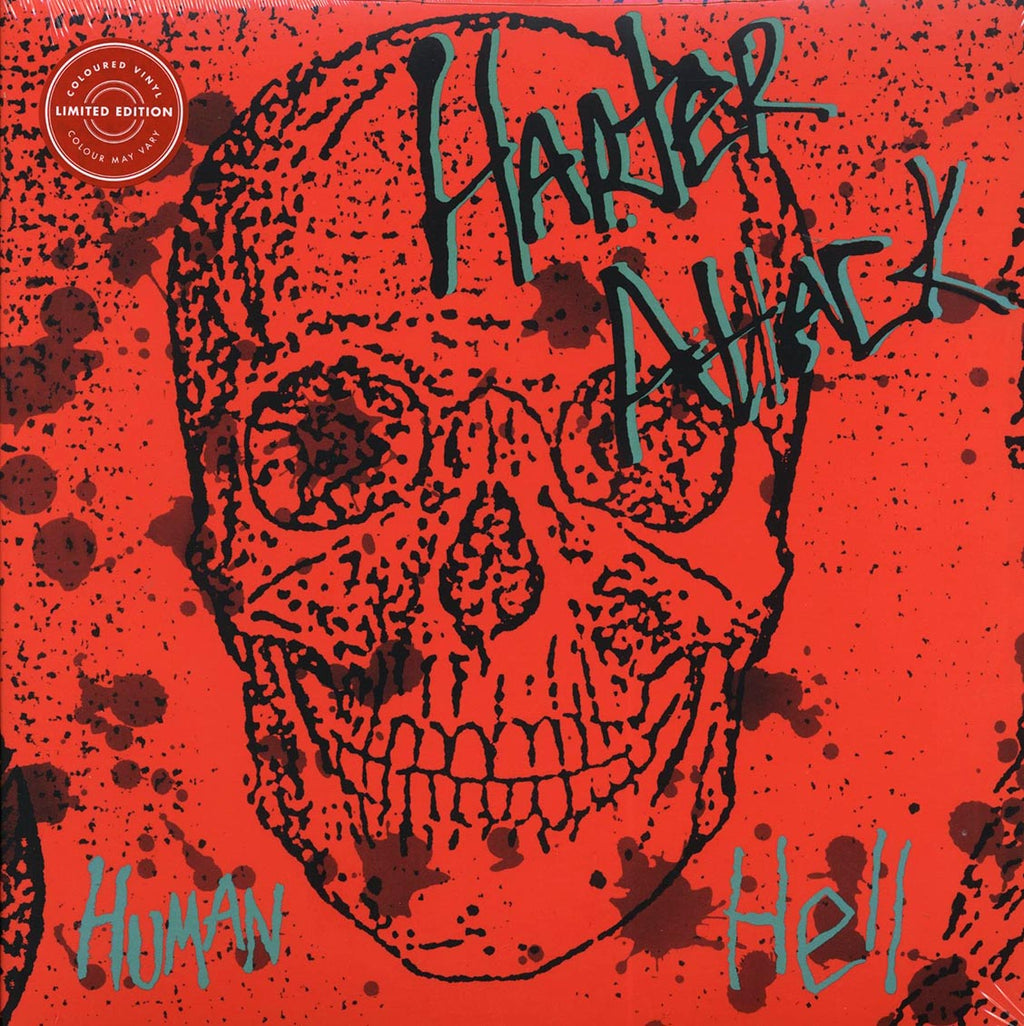 Harter Attack - Human Hell (ltd. ed.) (splatter vinyl) vinyl LP front cover