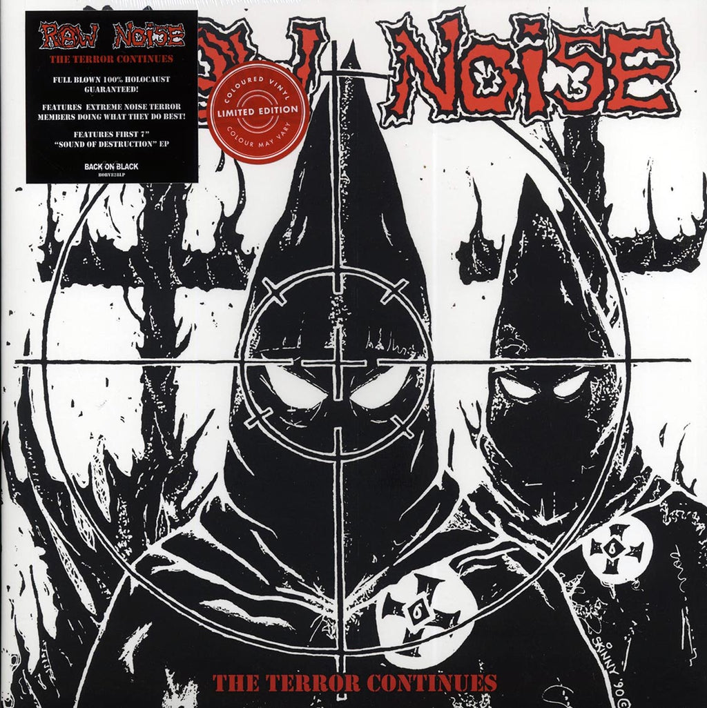 Raw Noise - The Terror Continues (ltd. ed.) (red vinyl) vinyl LP front cover