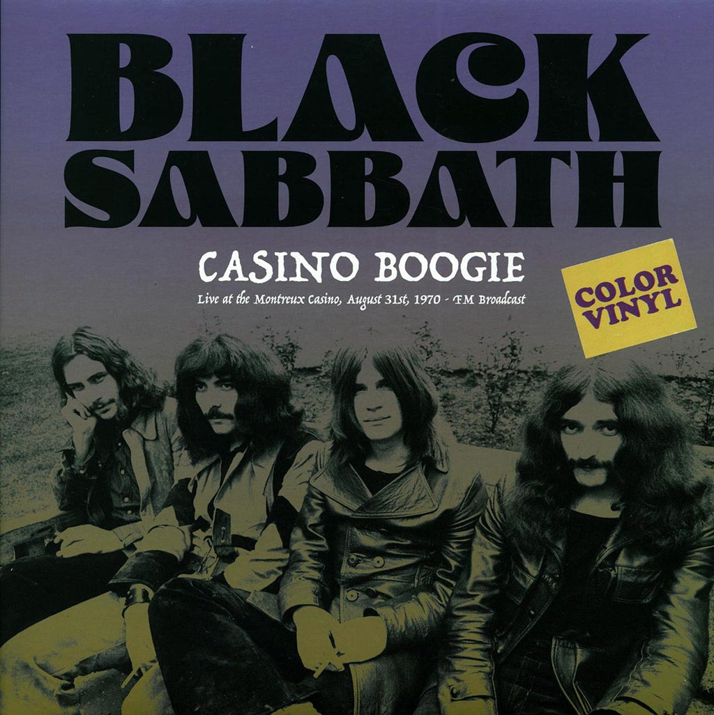 Black Sabbath - Casino Boogie: Live At The Montreux Casino, August 31st 1970 FM Broadcast (colored vinyl) vinyl LP front cover