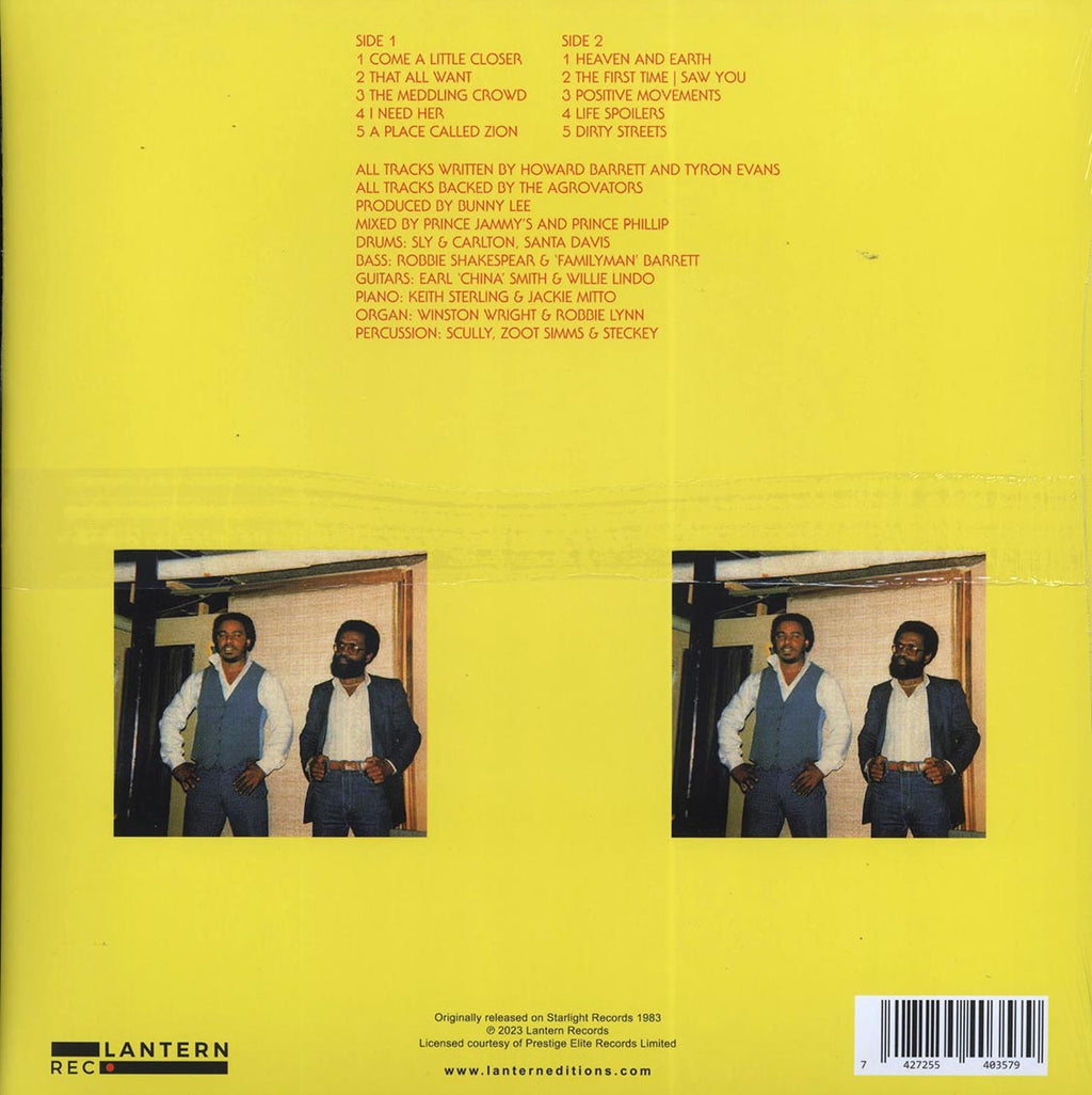 The Paragons - Now vinyl LP back cover