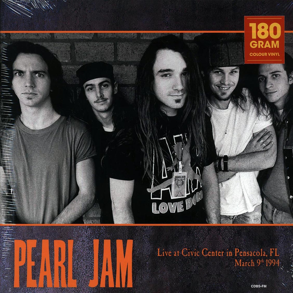 Pearl Jam - Live At Civic Center, Pensacola, FL March 9th 1994 (2xLP) (180g) (yellow vinyl) vinyl LP front cover