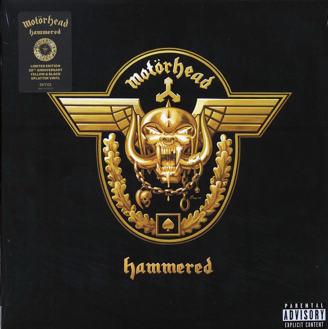 Motorhead - Hammered (20th Anniv. Ed.) (ltd. ed.) (colored vinyl) vinyl LP front cover