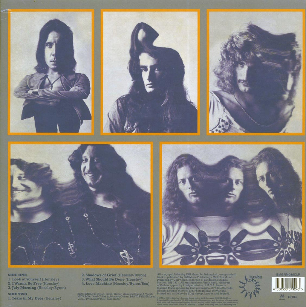 Uriah Heep - Look At Yourself (50th Anniv. Ed.) (ltd. ed.) (white vinyl) vinyl LP back cover