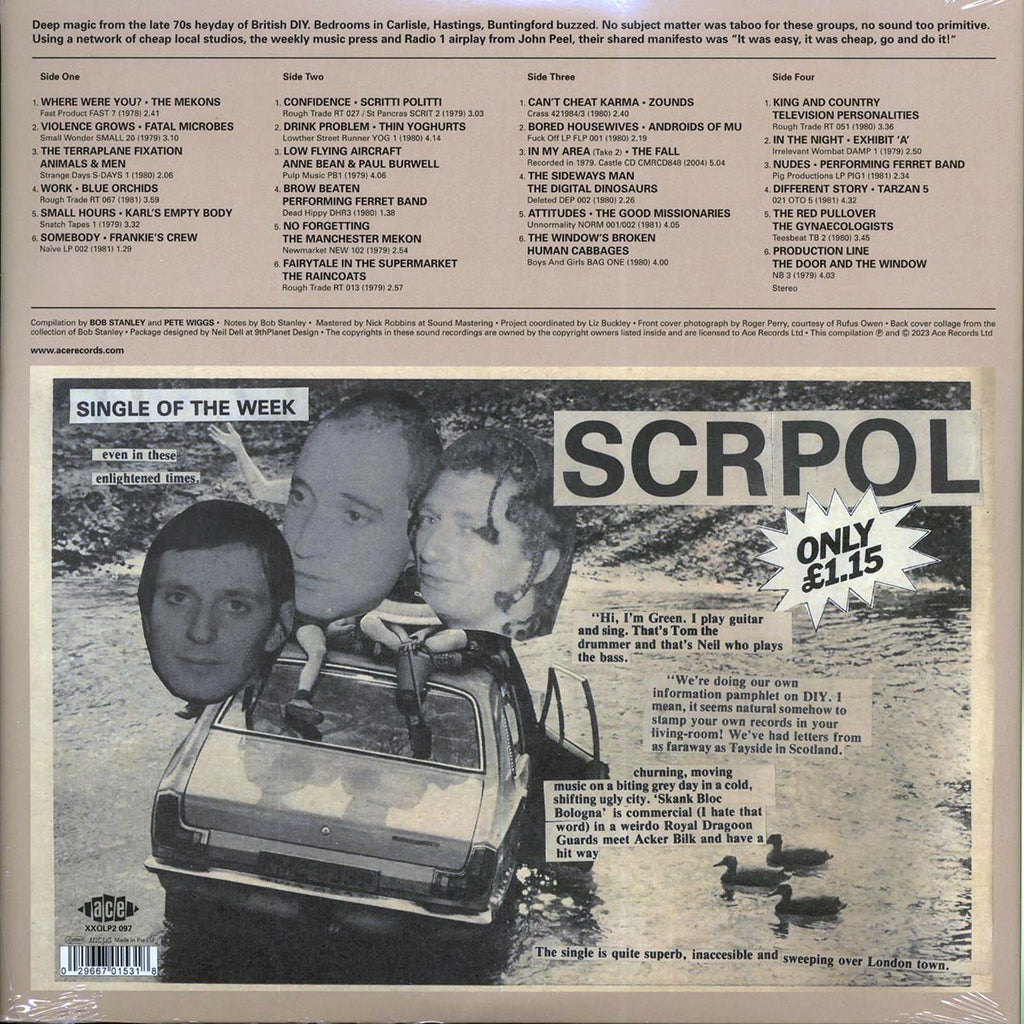 The Mekons, The Fall, The Raincoats, Etc. - Bob Stanley & Pete Wiggs Present Winter Of Discontent (2xLP) vinyl LP back cover