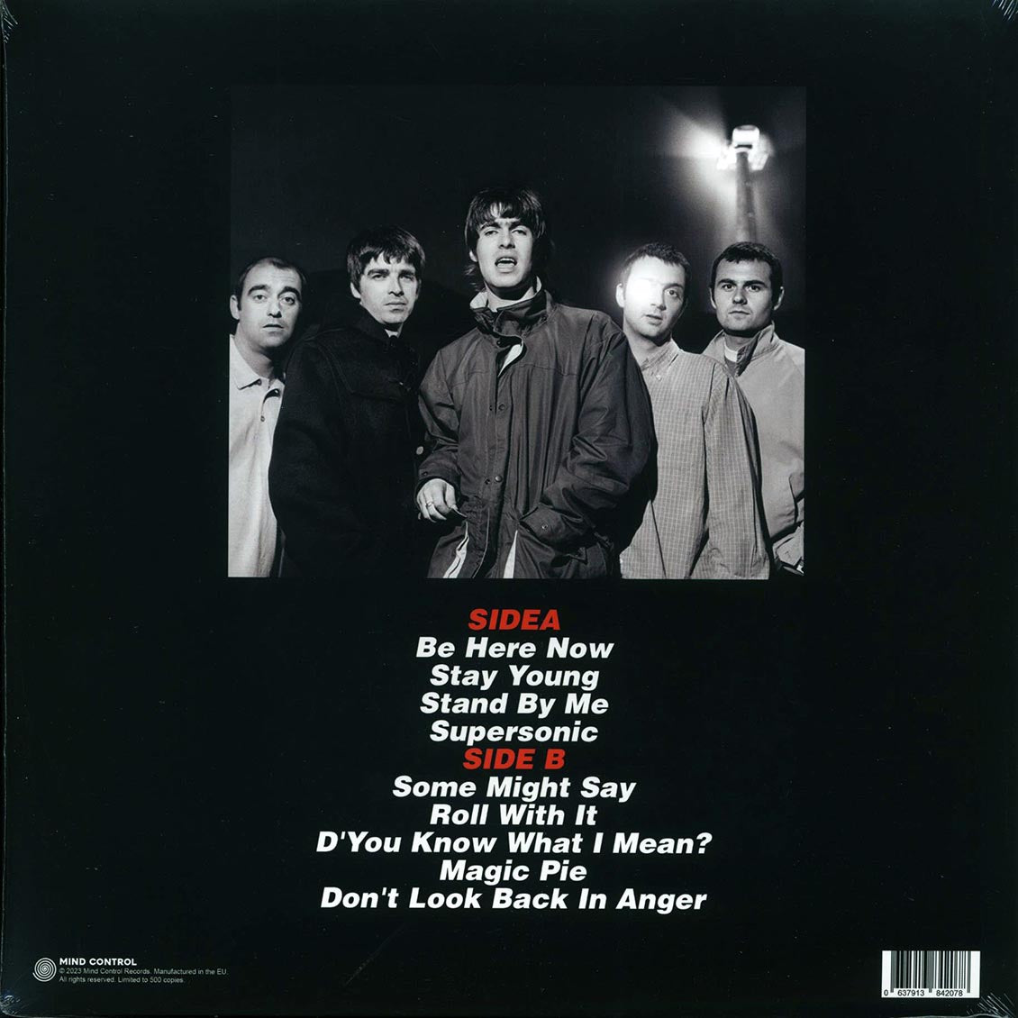 Oasis - My Magic Pie: Live At Olympia Hall, Munich, Germany, Nov. 19th 1997 FM Broadcast vinyl LP back cover