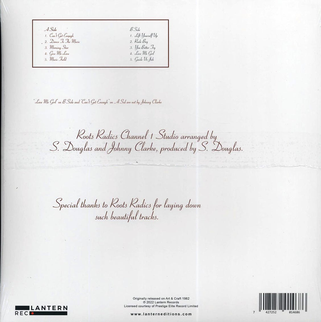 Johnny Clarke - Can't Get Enough (ltd. ed.) vinyl LP back cover