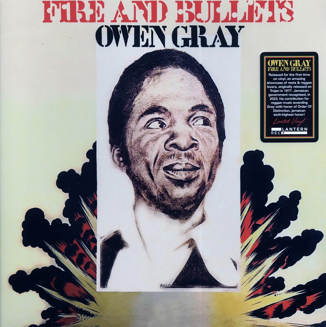Owen Gray - Fire And Bullets vinyl LP front cover