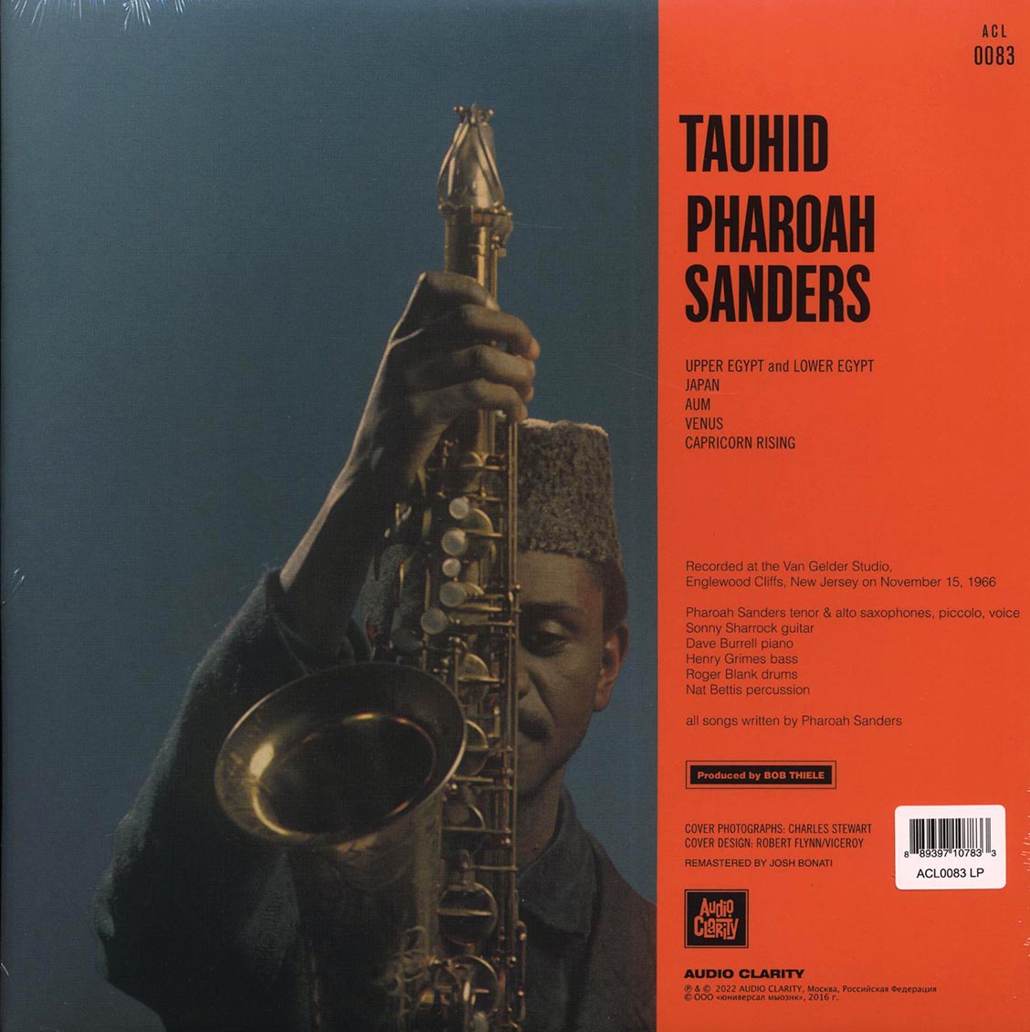 Pharoah Sanders - Tauhid vinyl LP back cover