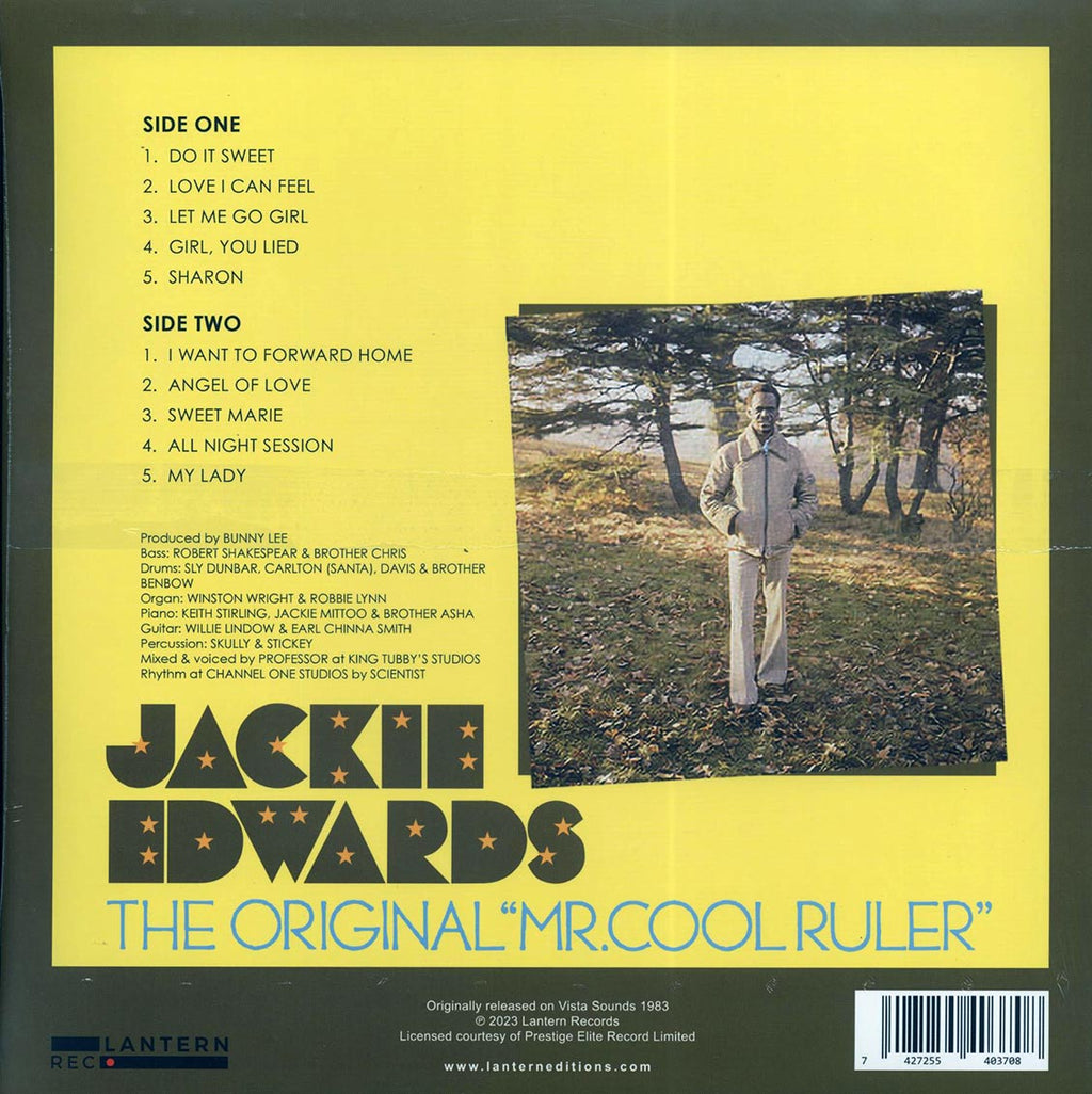 Jackie Edwards - The Original Mr. Cool Ruler (ltd. ed.) vinyl LP back cover