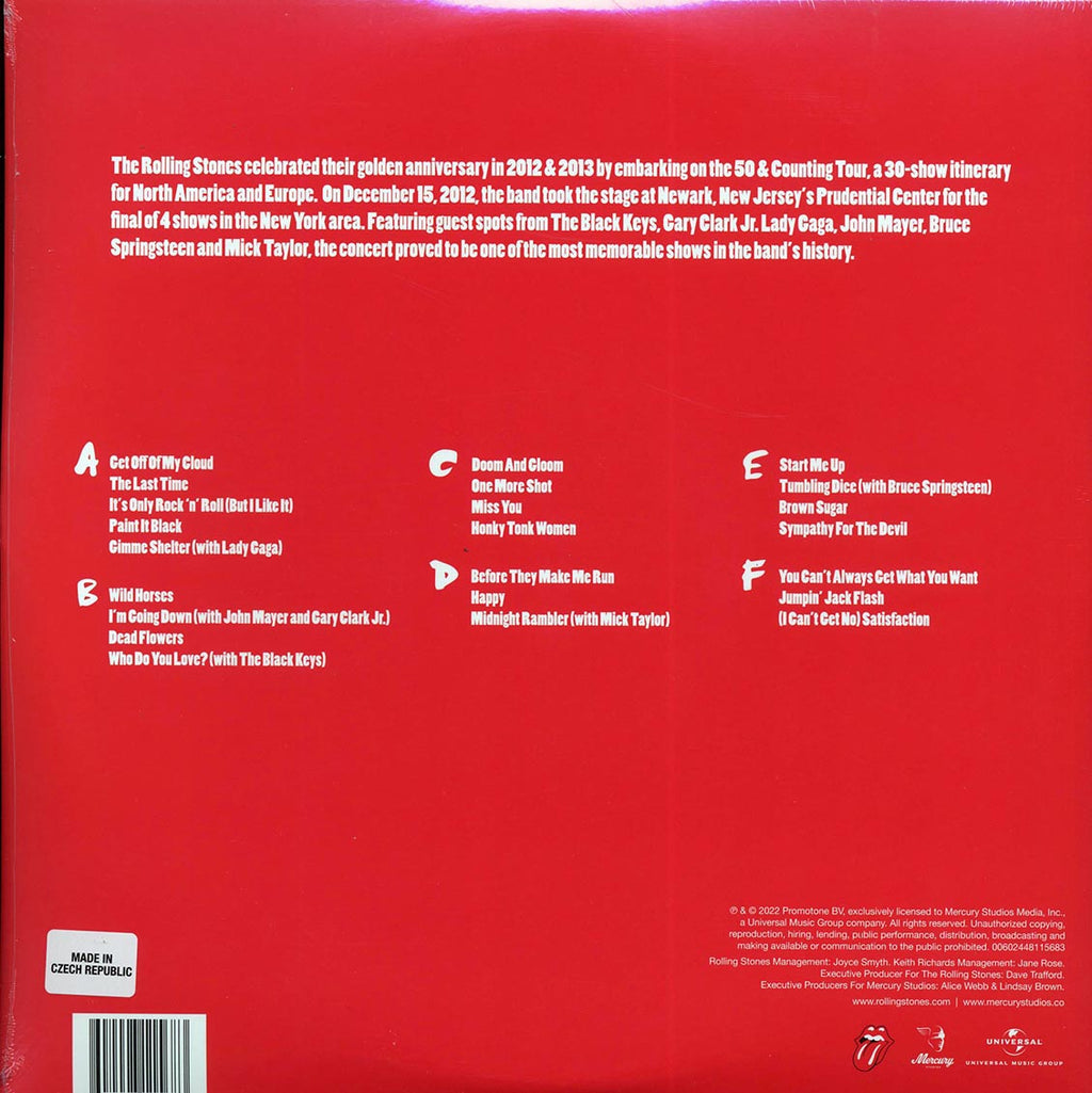The Rolling Stones - Grrr Live! (3xLP) (180g) vinyl LP back cover