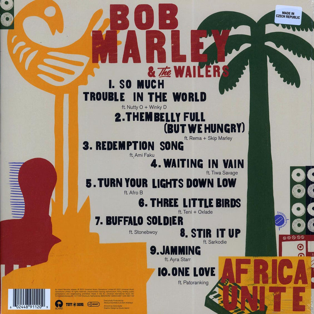 Bob Marley - Africa Unite vinyl LP back cover
