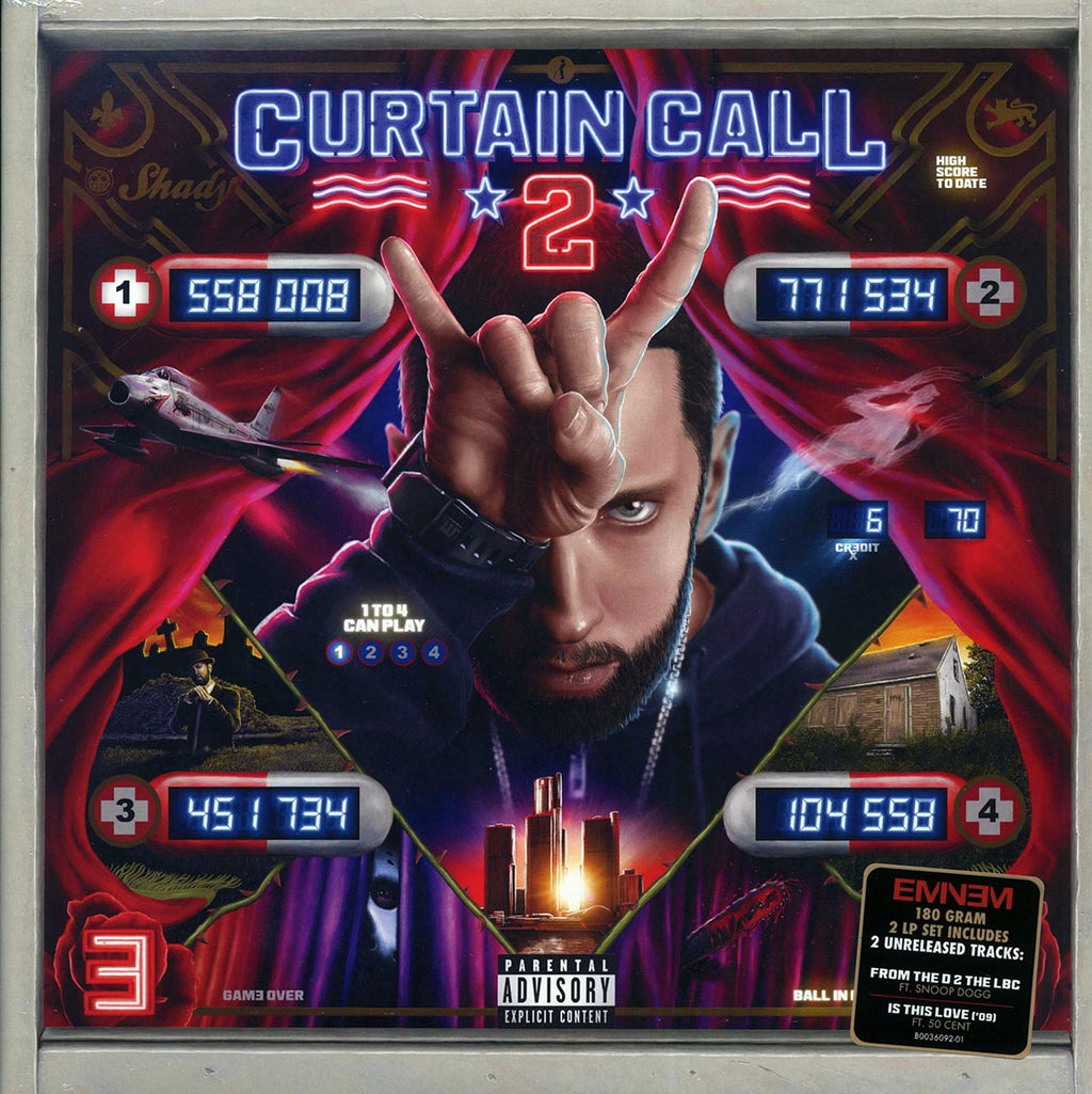 Eminem - Curtain Call 2 (2xLP) (180g) vinyl LP front cover
