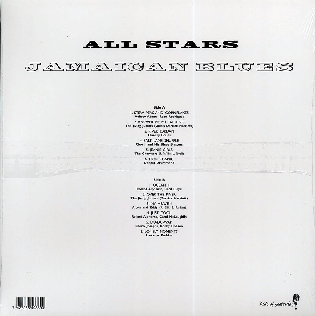 Alton Ellis, Don Drummond, Clancy Eccles, Rico Rodriguez, Etc. - All Stars: Jamaican Blues vinyl LP back cover