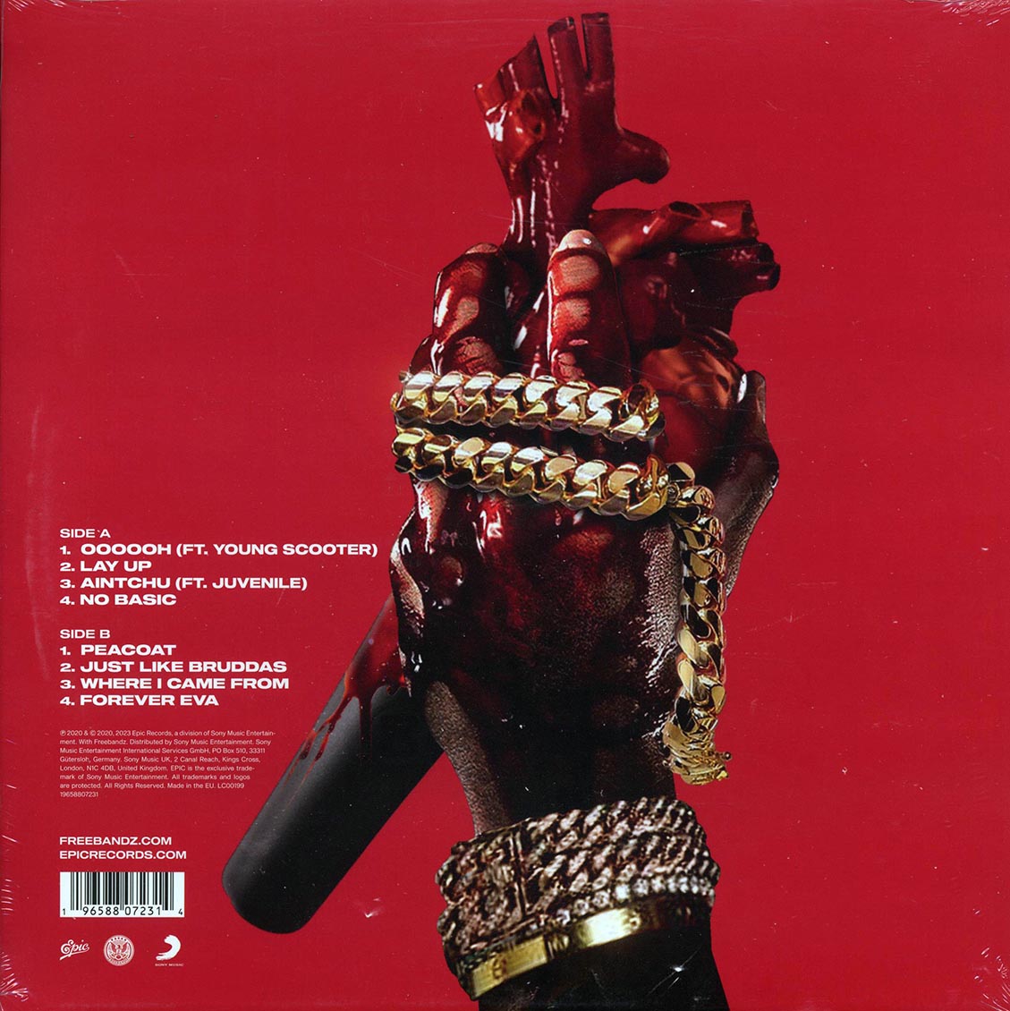 Future, Zaytoven - Beast Mode vinyl LP back cover
