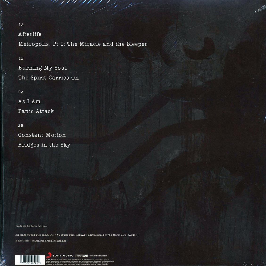 Dream Theater - Live At Wacken 2015 (2xLP) (180g) (incl. CD) vinyl LP back cover