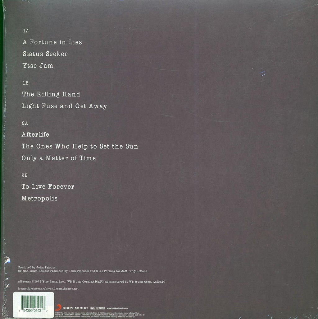 Dream Theater - When Dream And Day Reunite: Live (2xLP) (180g) (remastered) (red vinyl) (incl. CD) vinyl LP back cover
