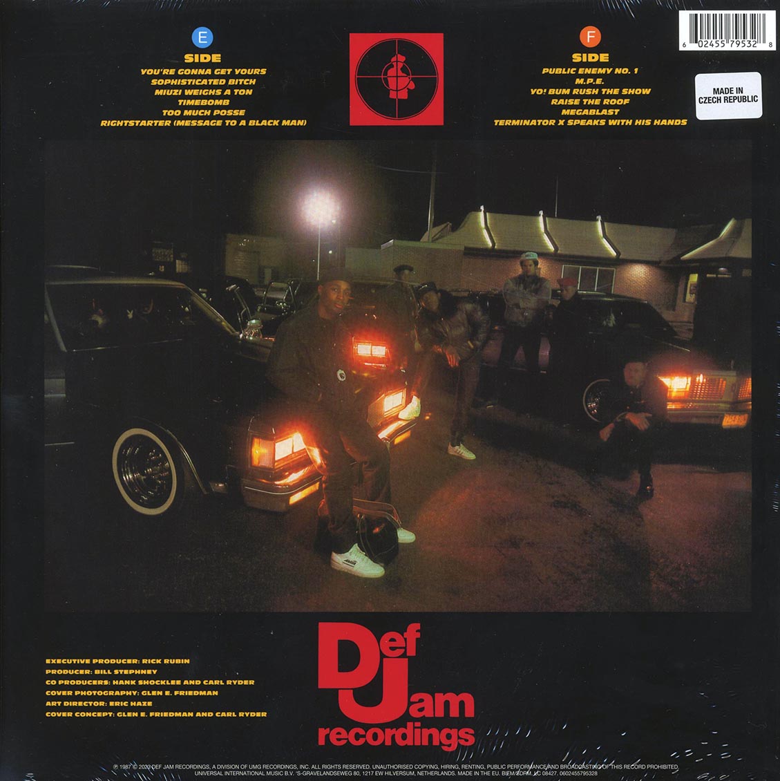 Public Enemy - Yo! Bum Rush The Show vinyl LP back cover