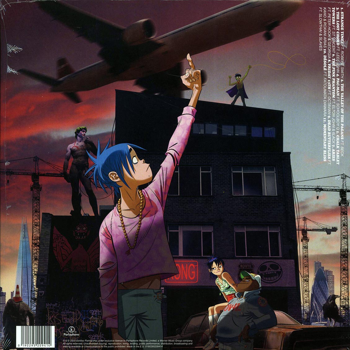 Gorillaz - Song Machine Season One vinyl LP back cover