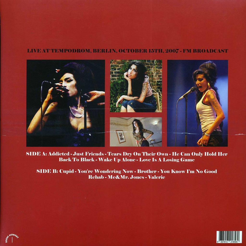 Amy Winehouse - Look Across The Water: Live At Tempodrom, Berlin, October 15th, 2007 vinyl LP back cover