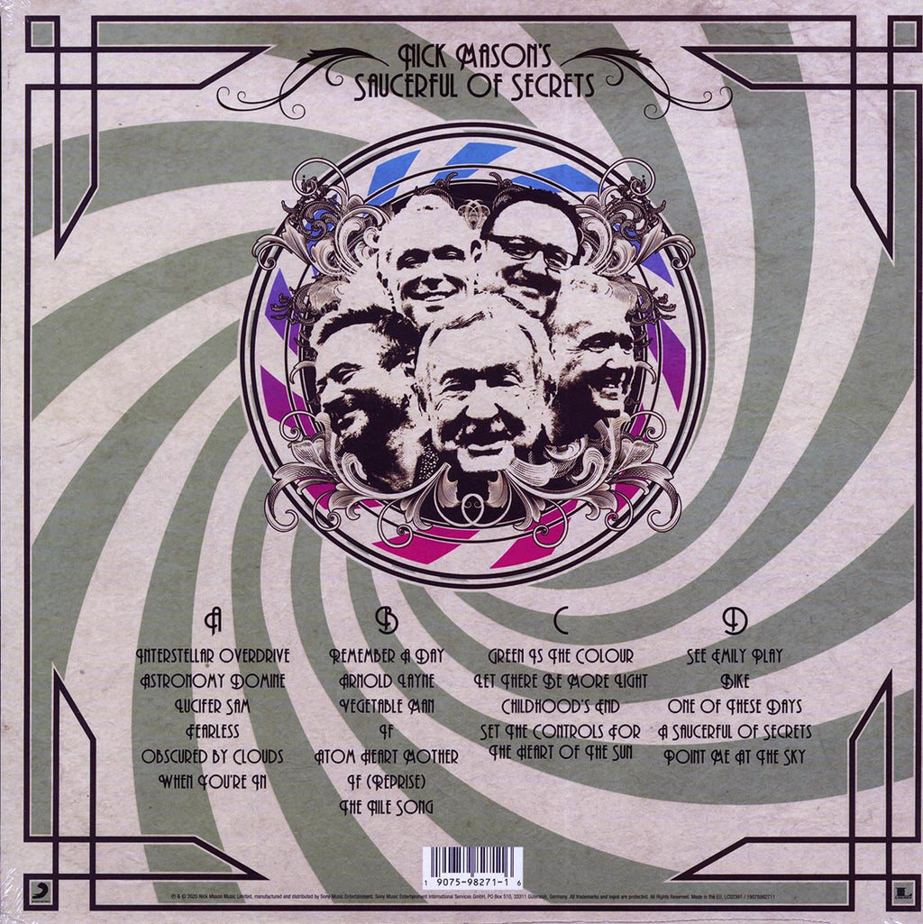 Nick Mason's Saucerful Of Secrets - Live At The Roadhouse (slipcase box set) (2xLP) vinyl LP back cover