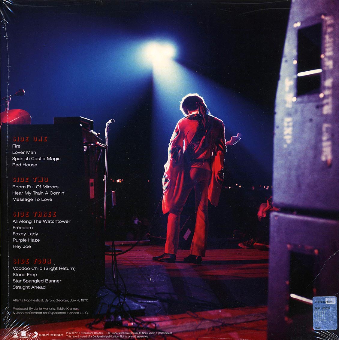 The Jimi Hendrix Experience - Freedom: Atlanta Pop Festival (2xLP) (180g) (remastered) vinyl LP back cover