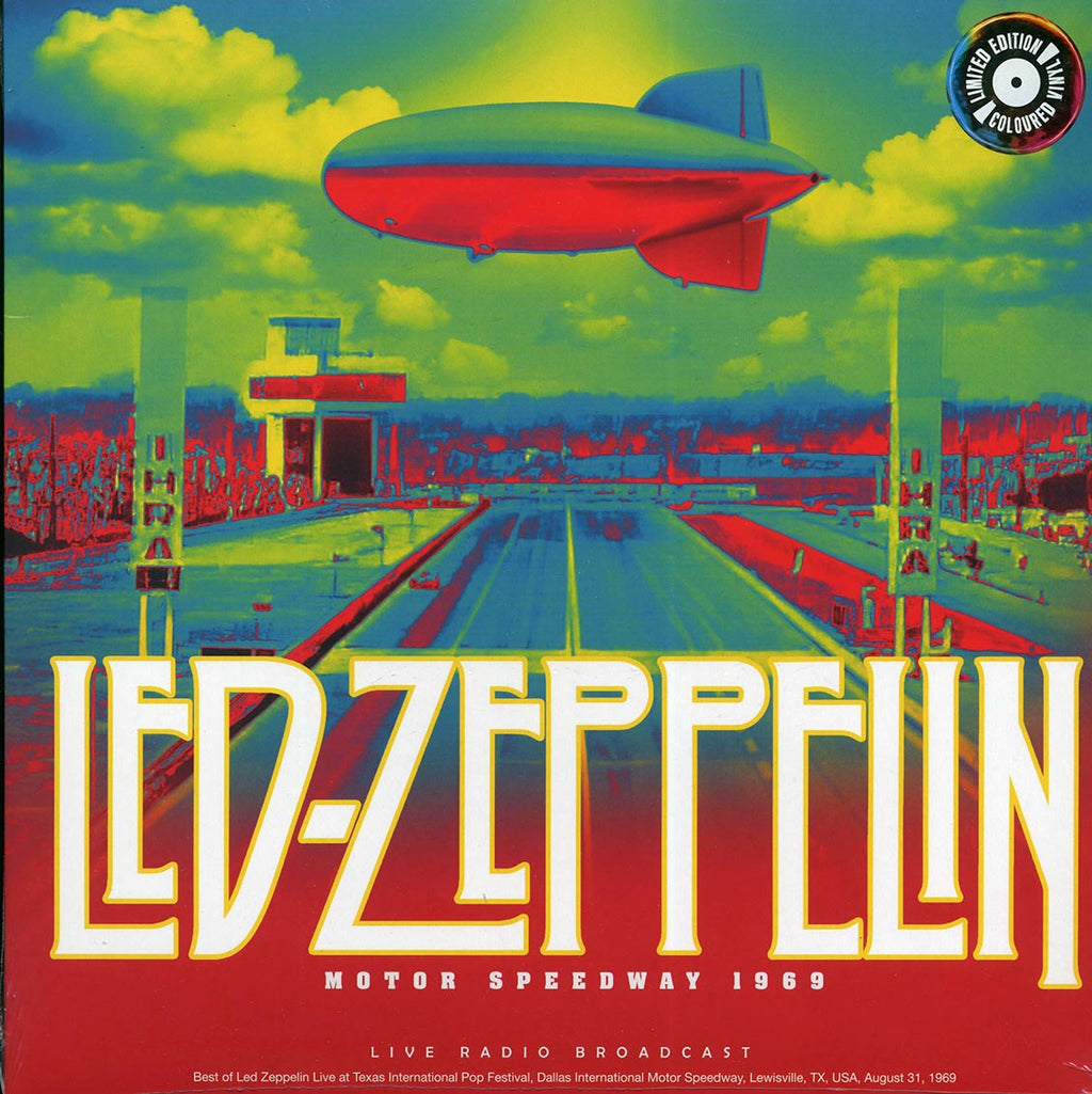 Led Zeppelin - Motor Speedway 1969 (yellow vinyl) vinyl LP front cover