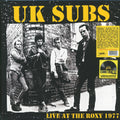 UK Subs - Live At The Roxy 1977 (RSD 2024) (yellow vinyl) vinyl LP front cover
