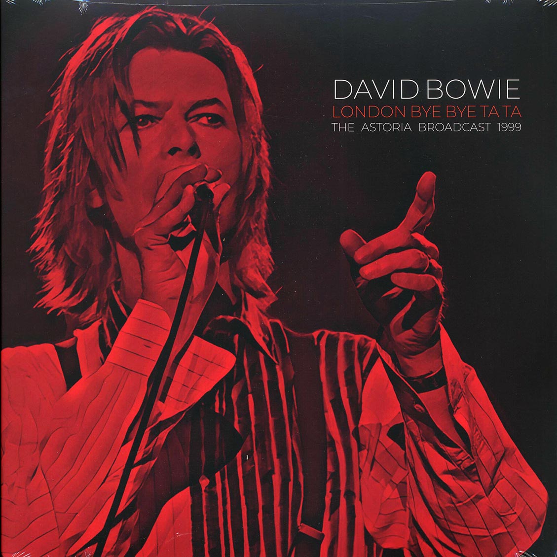 David Bowie - London Bye Bye Ta Ta: The Astoria Broadcast 1999 (ltd. ed.) (2xLP) (clear vinyl) vinyl LP front cover