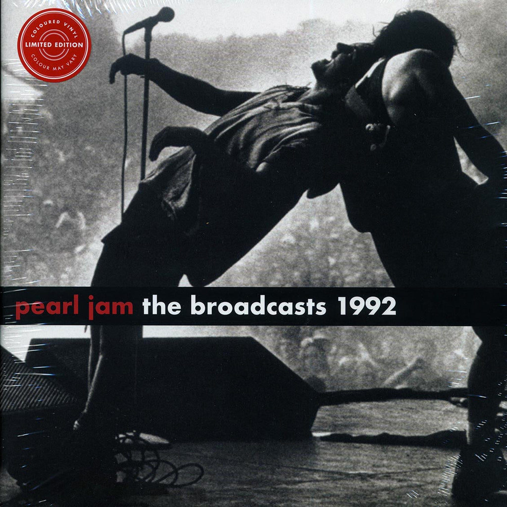 Pearl Jam - The Broadcasts 1992 (ltd. ed.) (2xLP) (red vinyl) vinyl LP front cover