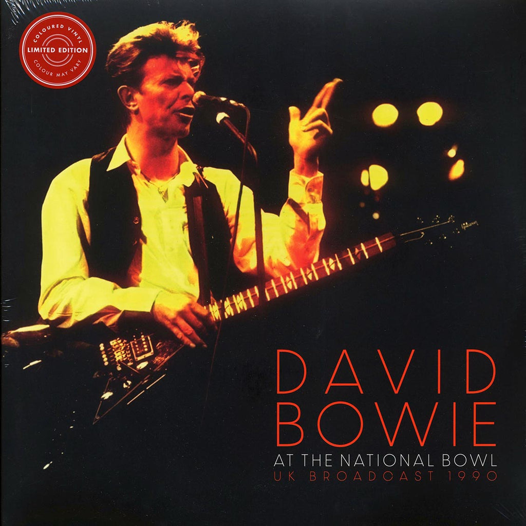 David Bowie - At The National Bowl UK Broadcast 1990: Milton Keynes, England, August 5th 1990 (ltd. ed.) (2xLP) (white vinyl) vinyl LP front cover