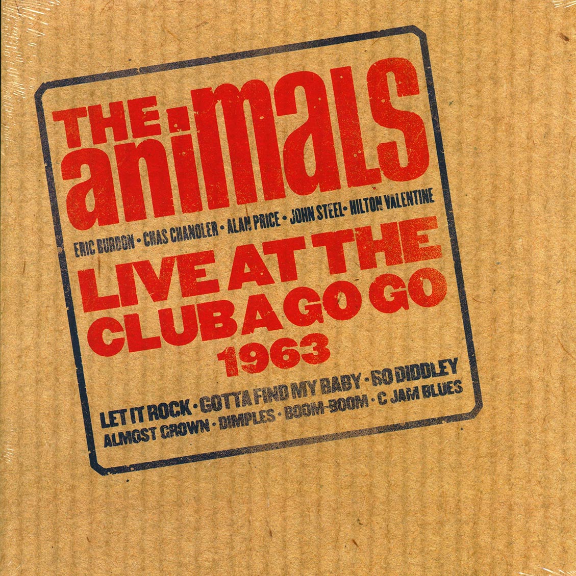 The Animals - Live At The Club A Go Go 1963 vinyl LP front cover