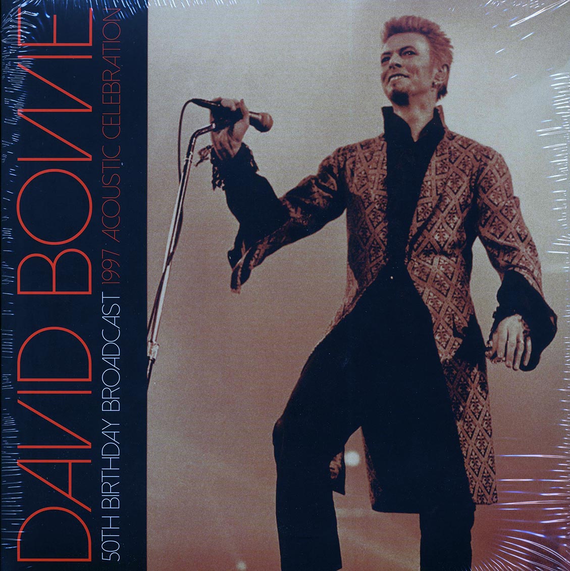 David Bowie - 50th Birthday Broadcast: 1997 Acoustic Celebration (2xLP) vinyl LP front cover