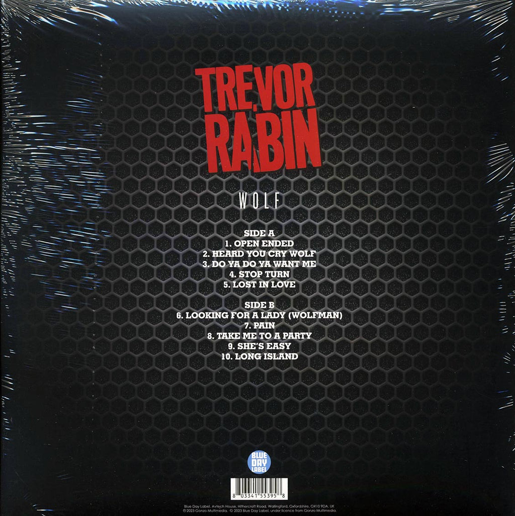 Trevor Rabin (Yes) - Wolf vinyl LP back cover