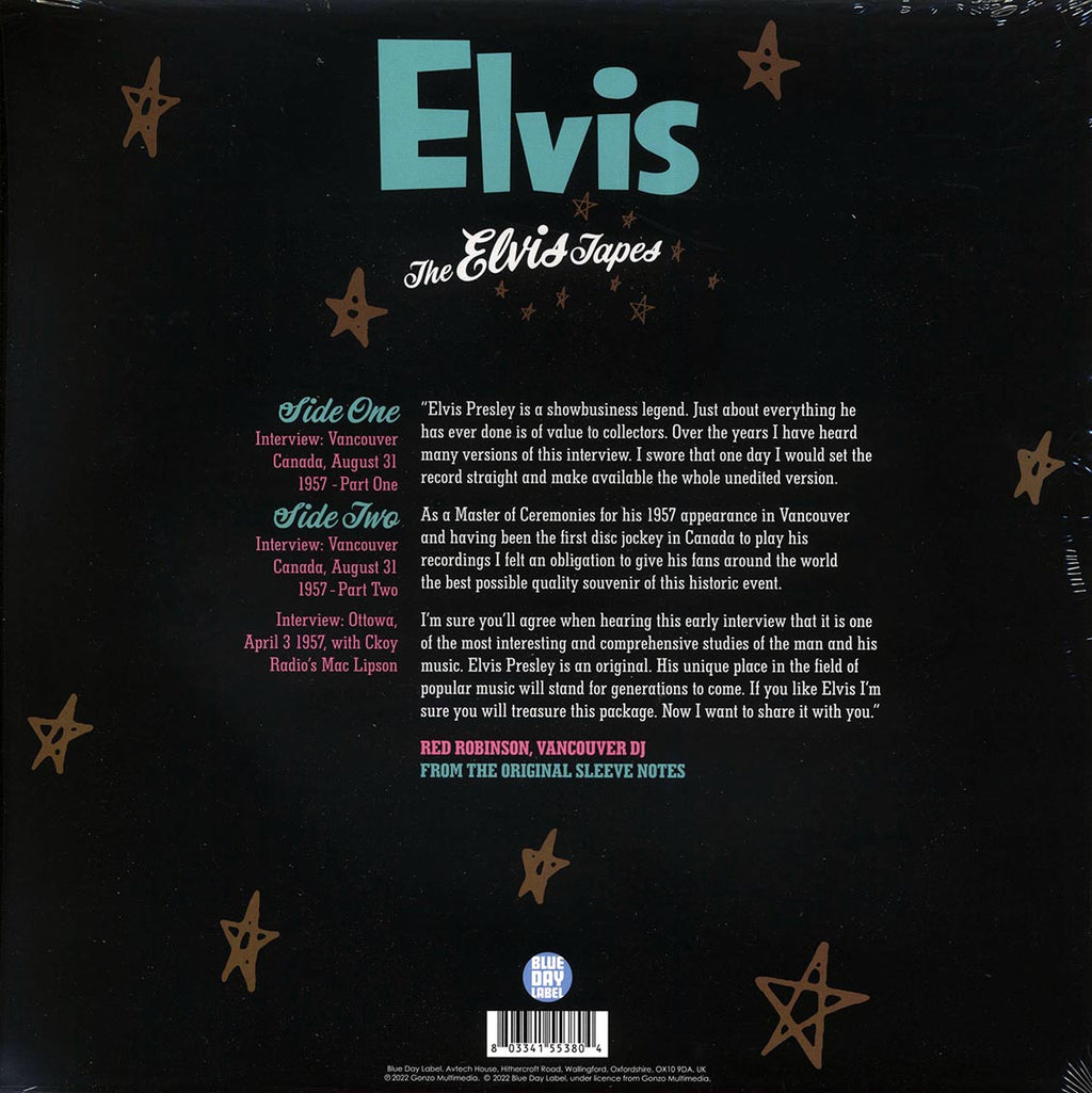 Elvis Presley - The Elvis Tapes (ltd. ed.) (clear vinyl) vinyl LP back cover