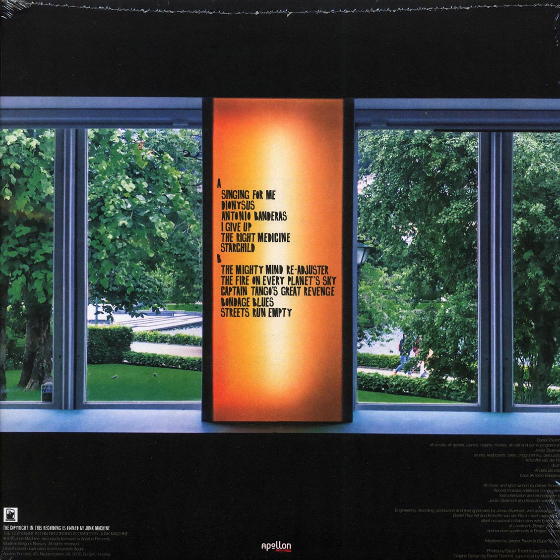 Junk Machine - Inner Child Labour (incl. CD) vinyl LP back cover