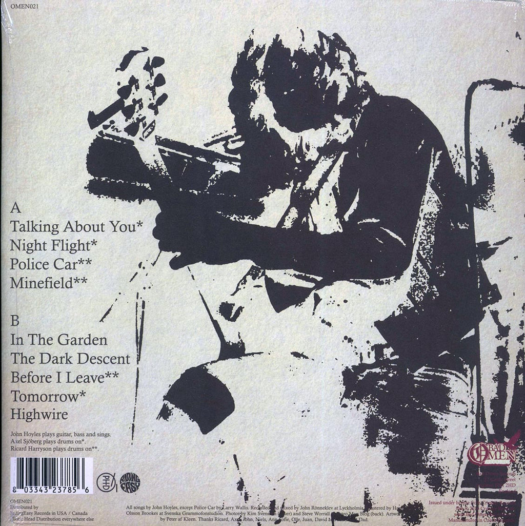 John Hoyles - Night Flight vinyl LP back cover