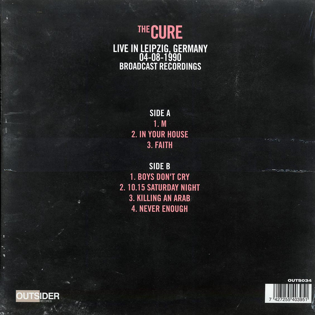 The Cure - A Lullaby In Leipzig Volume 3 (clear vinyl) vinyl LP back cover