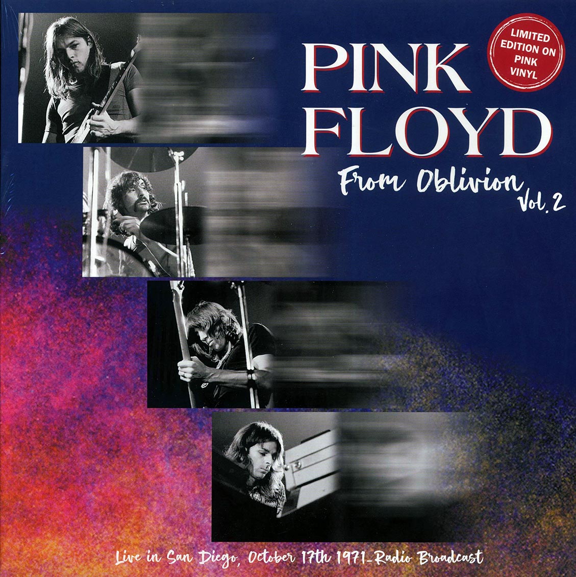 Pink Floyd - From Oblivion Volume 2: Live In San Diego, October 17th, 1971 (ltd. ed.) (pink vinyl) vinyl LP front cover
