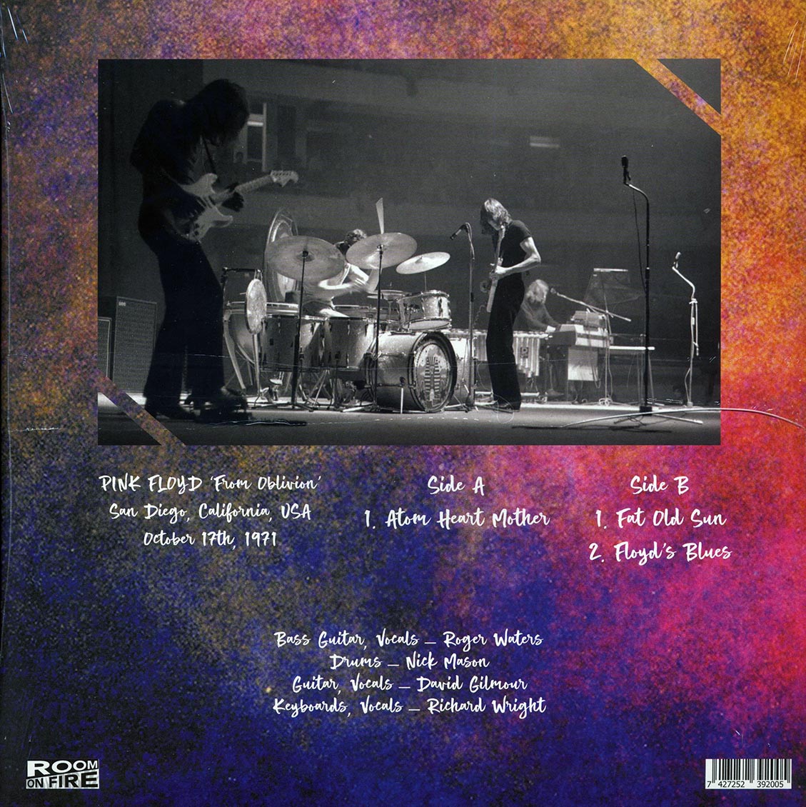 Pink Floyd - From Oblivion Volume 2: Live In San Diego, October 17th, 1971 (ltd. ed.) (pink vinyl) vinyl LP back cover