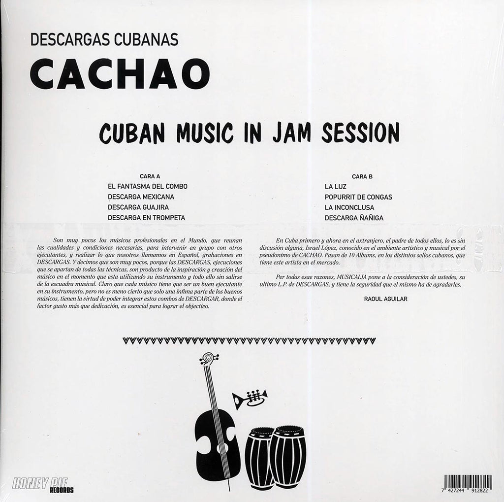 Cachao - Cuban Music In Jam Sessions vinyl LP back cover