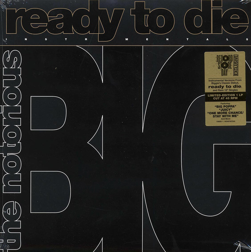 The Notorious BIG - Ready To Die Instrumentals (RSD 2024) (ltd. ed.) vinyl LP front cover
