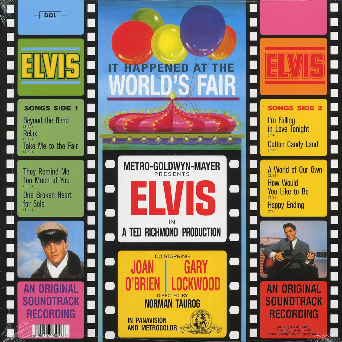 Elvis Presley - It Happened At The World's Fair (orange vinyl) vinyl LP back cover