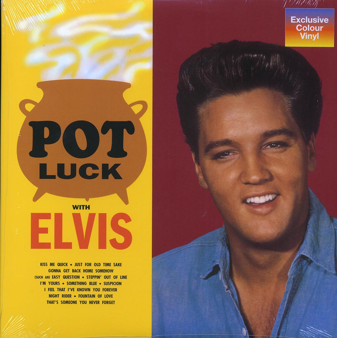 Elvis Presley - Pot Luck With Elvis (red vinyl) vinyl LP front cover